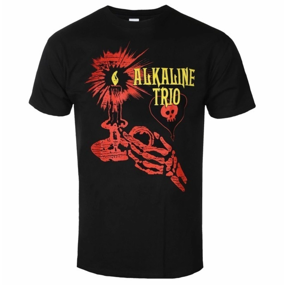 Alkaline Trio  Skele Candle  Black  KINGS ROAD Unisex Tee Shirt